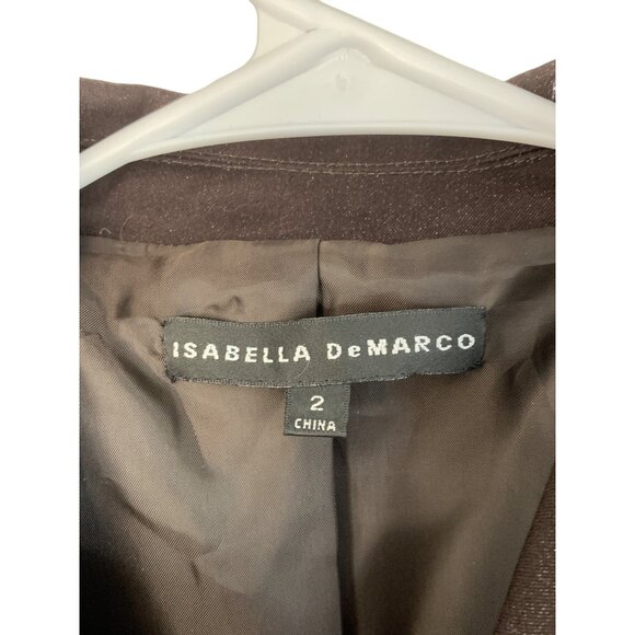 Isabella DeMarco Flare Power Suit NWT 2-Piece Size 2 & 4 Cotton Stretch 7530 - Picture 7 of 14